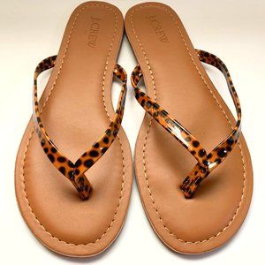 J.Crew Tortoise Summer flip-flops - Size 7